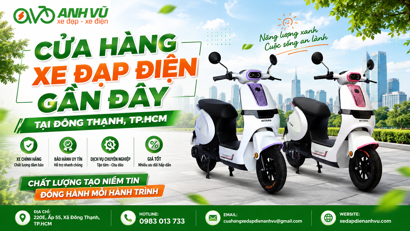 cua hang xe dap dien gần đây tại đông thạnh